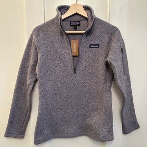 SOLD NWT XS Patagonia Better Sweater 1/4 Zip Fleece. Womens Smokey Violet